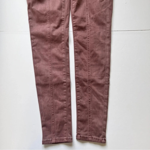 NWT American  Eagle AEO Hi Rise Jegging Super Stretch Mauve Lilac Pants Tie Sz 0 - Picture 14 of 16